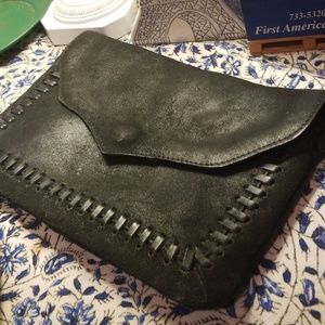 LAST DAY GUC Topshop Coated Leather Crossbody